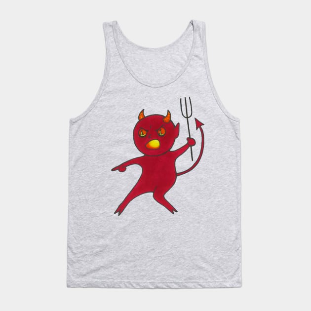 Pointy Little Devil Tank Top by Phosfate